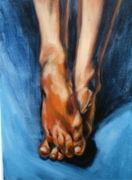 Crucifixion detail - feet